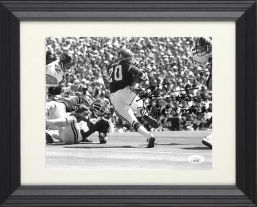 Billy Sims Autographed Oklahoma Sooners B&W 8 x 10 Photograph #20 78 Heisman Custom Framing- JSA Authentic-Powers Sports Memorabilia