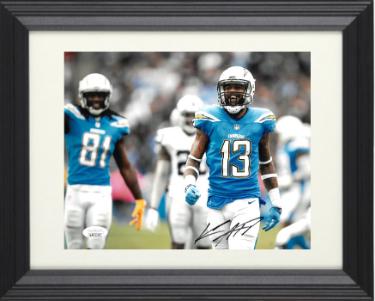 Keenan Allen Autographed Los Angeles/San Diego Chargers 8 x 10 Photograph Custom Framing- JSA Witnessed Hologram-Powers Sports Memorabilia