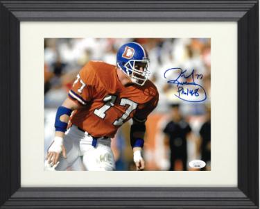Karl Mecklenburg Autographed Denver Broncos 8 x 10 Photograph Phil 4:8 Custom Framing- JSA Authentic - CTBL_f26211-Powers Sports Memorabilia