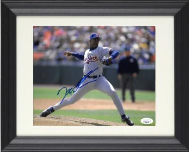 Dwight/Doc Gooden Autographed New York Mets 8 x 10 Photograph Custom Framing- JSA Authentic-Powers Sports Memorabilia