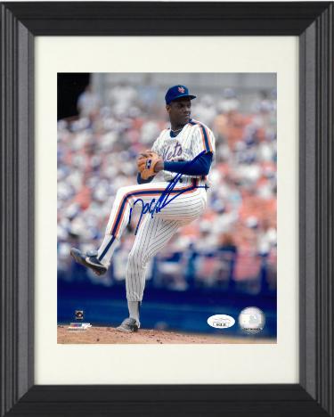 Dwight/Doc Gooden Autographed New York Mets 8 x 10 Photograph Custom Framing- JSA Authentic - CTBL_f26244-Powers Sports Memorabilia