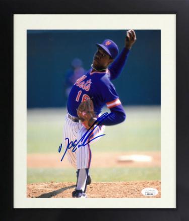 Doc Gooden Autographed New York Mets 8 x 10 Photograph Custom Framing- JSA Hologram-Powers Sports Memorabilia