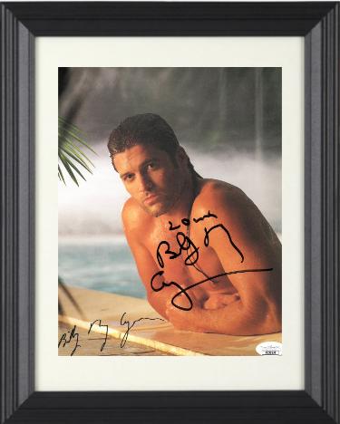 Billy Ray Cyrus Autographed 8 x 10 Photograph with Love Custom Framing- JSA Hologram #GG38154-Powers Sports Memorabilia