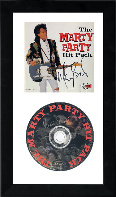 Marty Stuart Autographed 1995 The Marty Party Hit Pack CD Cover Booklet with CD 6.5x12 Custom Framing- JSA #GG08243-Powers Sports Memorabilia