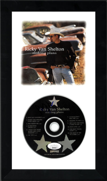 Ricky Van Shelton Autographed 1997 making plans Album CD with Booklet 6.5x12 Custom Framing- JSA #GG08240-Powers Sports Memorabilia