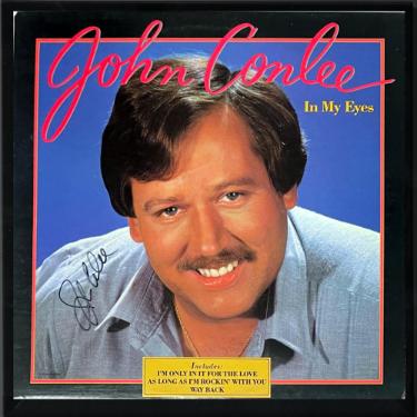 John Conlee Autographed 1983 In My Eyes MCA Album Cover/LP/Vinyl Record Custom Framing- JSA #GG08482-Powers Sports Memorabilia