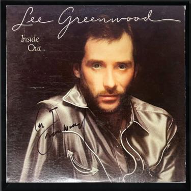 Lee Greenwood Autographed 1982 Inside Out Album Cover/LP/Vinyl Record Custom Framing- JSA #GG08526-Powers Sports Memorabilia