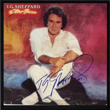 T.G. Sheppard Autographed 1981 Slow Burn Album Cover/LP/Vinyl Record Custom Framing- JSA #GG08406-Powers Sports Memorabilia