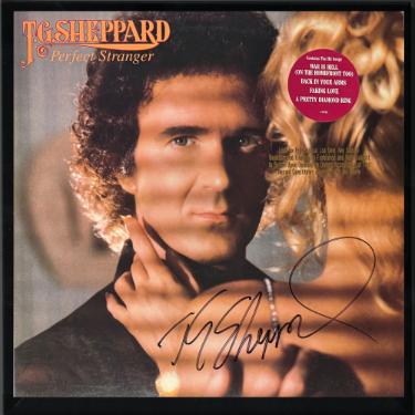 T.G. Sheppard Autographed 1982 Perfect Stranger Album Cover/LP/Vinyl Record Custom Framing- JSA #GG08411 (Promotional)-Powers Sports Memorabilia