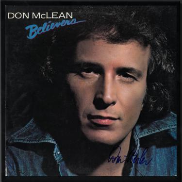 Don McLean Autographed 1981 Believers Album Cover/LP/Vinyl Record Custom Framing- JSA #GG12643-Powers Sports Memorabilia