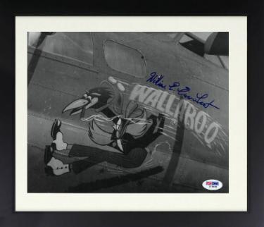 William E. Eisenhart Autographed WWII Black Sunday B-17 Bomb Pilot 8 x 10 Photograph Custom Framing- PSA #I25985-Powers Sports Memorabilia