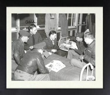 R.E. (Richard) Cole Autographed Doolittle Raiders Bunkroom WWII 8 x 10 Photograph Custom Framing- JSA #II11555 (Jimmy Doolittle Co-Pilot)-Powers Sports Memorabilia