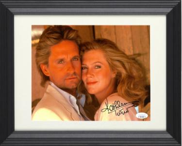Kathleen Turner Autographed 1985 The Jewel of the Nile 8 x 10 Photograph Custom Framing- JSA #II11613 (with Michael Douglas)-Powers Sports Memorabilia