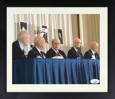 R.E. (Richard) Cole Autographed Doolittle Raiders Last 5 Survivors WWII 8 x 10 Photograph Custom Framing- JSA (Jimmy Doolittle Co-Pilot)-Powers Sports Memorabilia