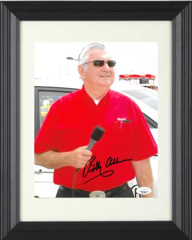 Bobby Allison Autographed NASCAR 8 x 10 Photograph Custom Framing- JSA #II11663 (NASCAR Hall of Famer)-Powers Sports Memorabilia