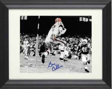 Gary Collins Autographed Cleveland Browns Spotlight 8 x 10 Photograph Custom Framing (vs Colts - 1964 NFL Champs MVP) -COA-Powers Sports Memorabilia