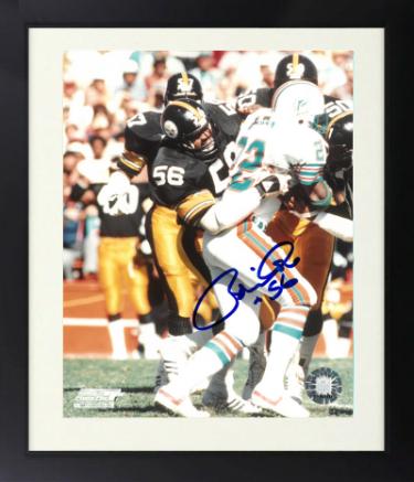 Robin Cole Autographed Pittsburgh Steelers NFL Licensed 8 x 10 Photograph #56 Custom Framing- COA Steel Curtain/2X SB Champ-Powers Sports Memorabilia