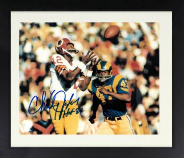 Charley Taylor Autographed Washington Football Team 8 x 10 Photograph HOF 84 Custom Framing- COA-Powers Sports Memorabilia