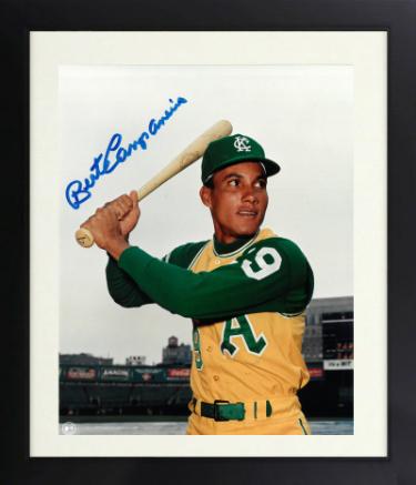 Bert Campaneris Autographed Oakland A's MLB Licensed 8 x 10 Photograph Custom Framing- COA-Powers Sports Memorabilia