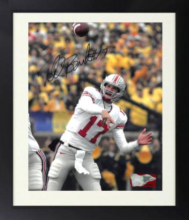Todd Boeckman Autographed Ohio State Buckeyes NCAA Licensed 8 x 10 Photograph Custom Framing #17 - COA-Powers Sports Memorabilia