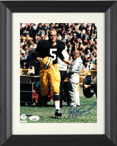 Paul Hornung Autographed Green Bay Packers NFL Licensed 8 x 10 Photograph #5 Custom Framing- JSA (HOF/2 X MVP-Pro Bowl/Heisman]-Powers Sports Memorabilia