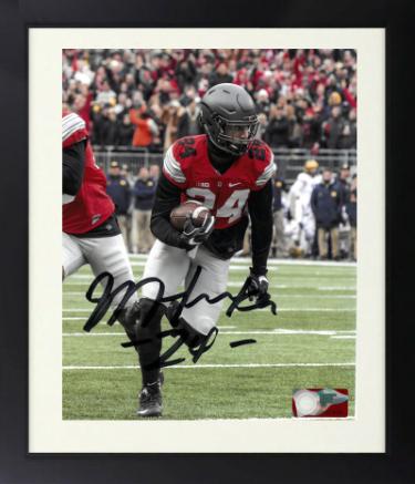 Malik Hooker Autographed Ohio State Buckeyes NCAA Licensed 8 x 10 Photograph #24 Custom Framing- COA-Powers Sports Memorabilia