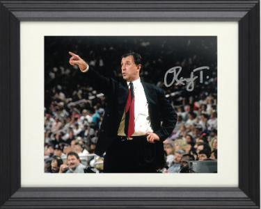 Rudy Tomjanovich Autographed Houston Rockets Coaching 8 x 10 Photograph Custom Framing (1994 NBA Finals)-Powers Sports Memorabilia