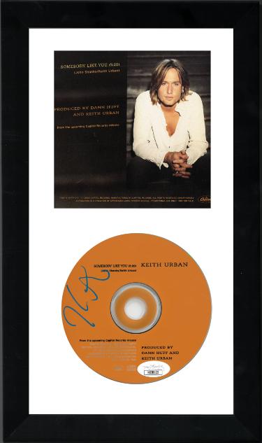 Keith Urban Autographed 2002 Somebody Like You Single CD with Back Cover 6.5x12 Custom Framing- JSA #KK58125-Powers Sports Memorabilia