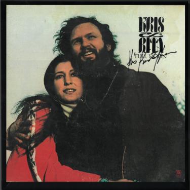 Kris Kristofferson Autographed 1973 Full Moon Album Cover/LP/Vinyl Record Custom Framing- JSA #EE57485 (with Rita Coolidge)-Powers Sports Memorabilia