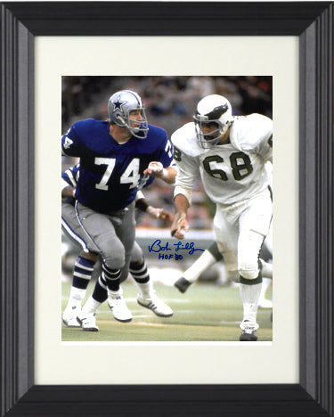 Bob Lilly Autographed Dallas Cowboys 11 x 14 Photograph HOF 80 Custom Framing- JSA Witnessed-Powers Sports Memorabilia