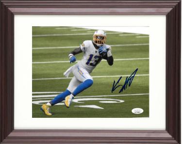 Keenan Allen Autographed Los Angeles/San Diego Chargers 8 x 10 Photograph Custom Framing- JSA Witnessed - CTBL_m29104-Powers Sports Memorabilia