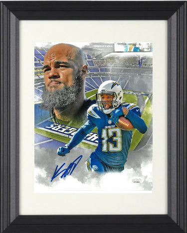 Keenan Allen Autographed Los Angeles/San Diego Chargers Collage 11 x 14 Photograph Custom Framing- JSA Witnessed-Powers Sports Memorabilia