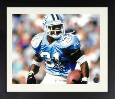 Dre Bly Autographed North Carolina Tar Heels 8 x 10 Photograph #31 Custom Framing- AWM Hologram (Player/Coach)-Powers Sports Memorabilia