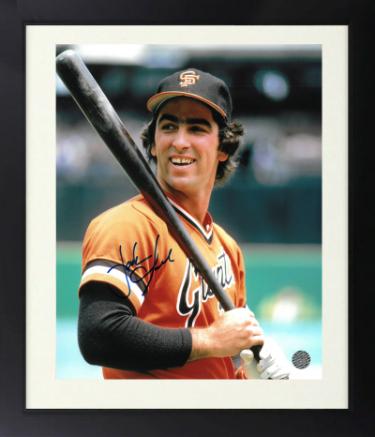 Jack Clark Autographed San Francisco Giants 8 x 10 Photograph Custom Framing- AWM Hologram-Powers Sports Memorabilia