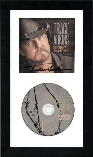Trace Adkins Autographed 2010 Cowboy's Back In Town Booklet with CD 6.5x12 Custom Framing- JSA #LL60243-Powers Sports Memorabilia