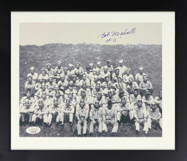 Robert/Bob Maxwell Autographed WWII 8 x 10 Photograph Custom Framing- JSA #SS51656- VF-11/Navy Ace Pilot / 11 Kills-Powers Sports Memorabilia