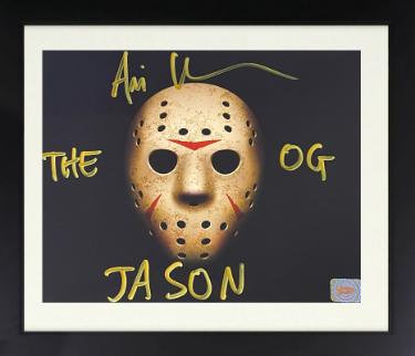 Ari Lehman Autographed Friday the 13th Jason Voorhees 8 x 10 Photograph Custom Framing dual Jason/The OG- Lehman Hologram-Powers Sports Memorabilia