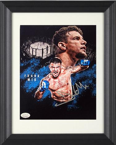 Frank Mir Autographed UFC Ultimate Fighting Championship/MMA Collage 8 x 10 Photograph Custom Framing- JSA Witnessed-Powers Sports Memorabilia