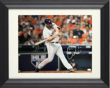 Evan Gattis Autographed Houston Astros 16 x 20 Photograph #11 Custom Framing- JSA (2017 WS Champs)-Powers Sports Memorabilia