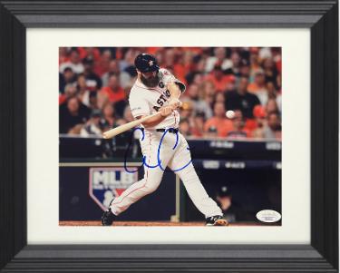 Evan Gattis Autographed Houston Astros 8 x 10 Photograph Custom Framing- JSA-Powers Sports Memorabilia