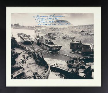 Lt. Gen. Lawrence Snowden Autographed WWII 8 x 10 Photograph Custom Framing- PSA #AD57161- 1945 Iwo Jima USMC Commander-Powers Sports Memorabilia