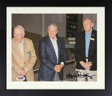 Gene/Eugene Kranz Autographed Apollo 11/13 NASA Flight Director 8 x 10 Photograph Custom Framing- PSA #AE34843-Powers Sports Memorabilia