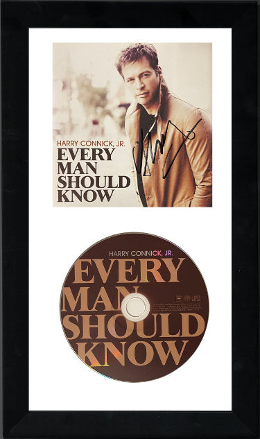 Harry Connick, Jr Autographed 2013 Every Man Should Know Album Cover Booklet with CD 6.5x12 Custom Framing– Beckett Review-Powers Sports Memorabilia