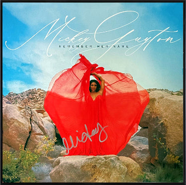 Mickey Guyton Autographed 2021 Remember Her Name Capitol Album Cover/LP/Vinyl/Record Custom Framing-Powers Sports Memorabilia