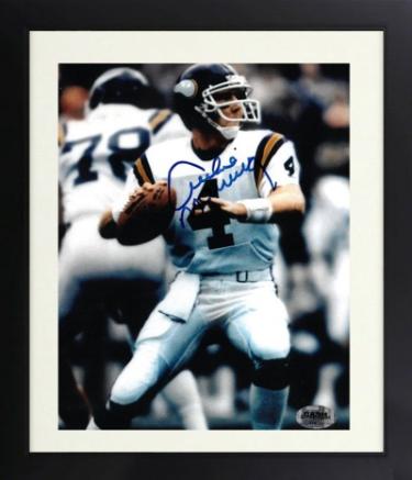 Archie Manning Autographed Minnesota Vikings 8 x 10 Photograph Custom Framing- Pristine Auction LOA-Powers Sports Memorabilia