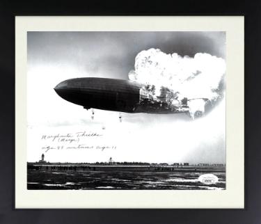 Margherita/Marge Thielke Autographed 8 x 10 Photograph Custom Framing- JSA #AC92770- Age 89 Witness age 11 (1937 Hindenburg Disaster)-Powers Sports Memorabilia
