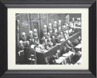 Kenneth B. Fulkerson Autographed WWll Nuremberg Trials/Germany 8.5x11 Photograph Custom Framing- COA-Powers Sports Memorabilia