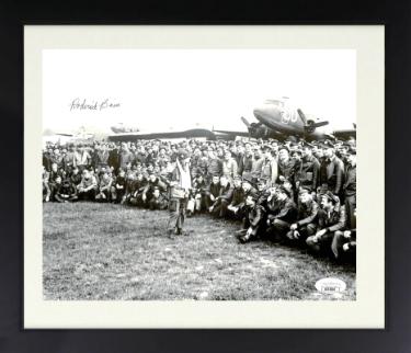 Roderick Bain Autographed WWII Band of Brothers 8 x 10 Photograph Custom Framing- JSA #AC92810- E Company 506 PIR- 101st ABD-Powers Sports Memorabilia