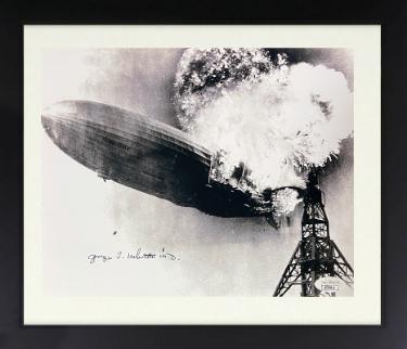 George Whittle M.D. Autographed 1937 Hindenburg Disaster Witness B&W Vintage 8 x 10 Photograph Custom Framing- JSA #AC92814-Powers Sports Memorabilia