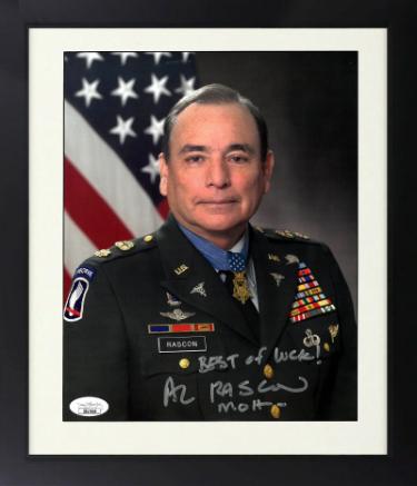 Alfred Rascon Autographed Vietnam War 8 x 10 Photograph Best of Luck! Custom Framing- JSA- Medal of Honor-Powers Sports Memorabilia